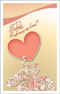 Wedding Program Cover Template 9A - Graphic 5